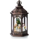 Markslöjd 704973 LED Vianočná dekorácia ROLF LED 3xAA hnedá lucerna ML0882