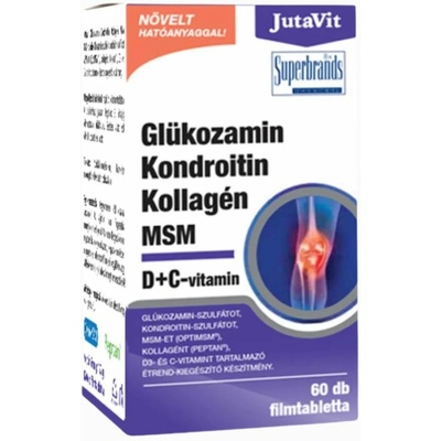 JutaVit Glukozamín chondroitín kolagén a MSM 60 tabliet