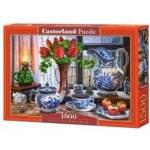 Castorland 1500 - piece puzzle Still Life with Tulips