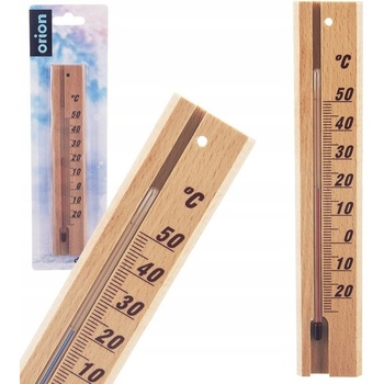 Drevený univerzálny teplomer Orion 21cm