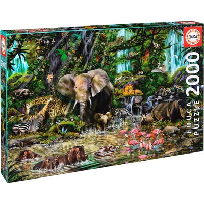 Educa Пъзел Educa от 2000 части - Африканската джунгла, Джон Енрайт (EDU16013)