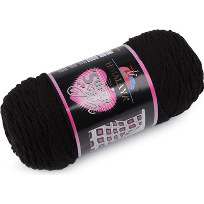 Prima-obchod Pletací příze Super Soft Yarn 200 g, barva 9 (80808) černá