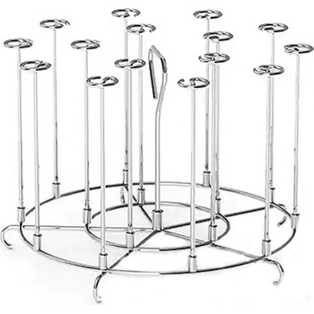 Izibizi Стойка за шишчета за мултикукър Izibizi SSIZB-08, 15 бр, Съвместима с 7.6 и 8 л, Инокс (SSIZB-08)