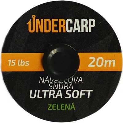 UnderCarp Návazcová Šňůra Ultra Soft 20m 35lb Zelená