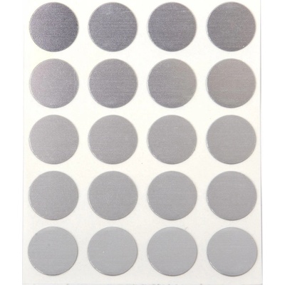 Krytka samolepicí 13mm 20ks - hliník (lesklý)