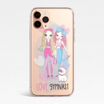 Art gift Кейс за телефон - Love gymnast