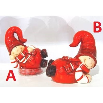 IN-spirace Figurka vánoční RED BOY ležící 12cm Provedení: A