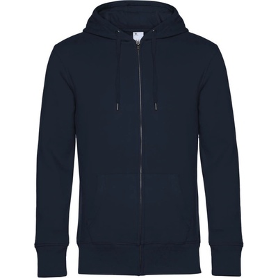 B&C mikina KING Zipped Hood s kapucí a zipem pánská COT-01U03K00300 Navy