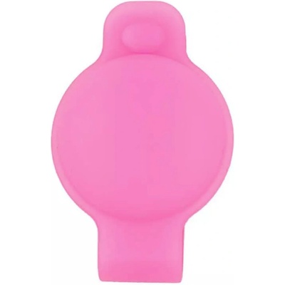JC Силиконов държач за каишки за домашни любимци за Apple AirTag - JC AirTag Pet Collar Back Clip (розов-фосфор)