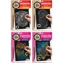 Vyškrábavací obrázok dúhový strieborný