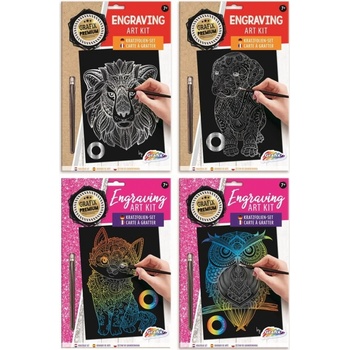 Vyškrábavací obrázok dúhový strieborný