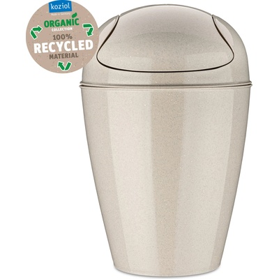 Koziol Кош за отпадъци с люлеещ капак DEL M 12л, пустинен пясък, Koziol (KOZ1401121)