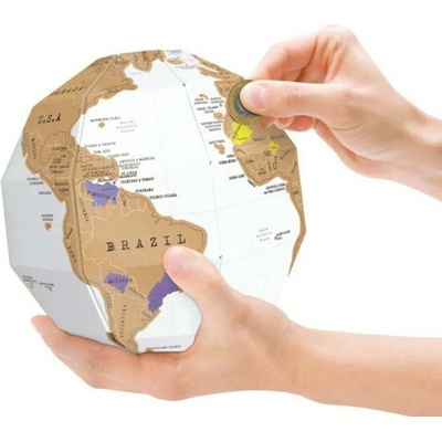 Stieracia mapa 3D glóbus puzzle CABT415
