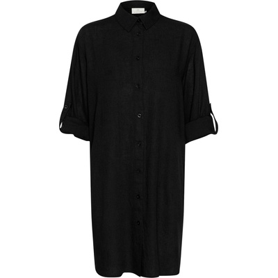 KAFFE Рокля тип риза 'Milia' черно, размер 34