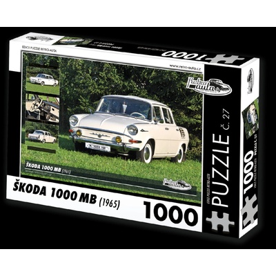 Retro-auta č. 27 Škoda 1000 MB 1965 1000 dielov