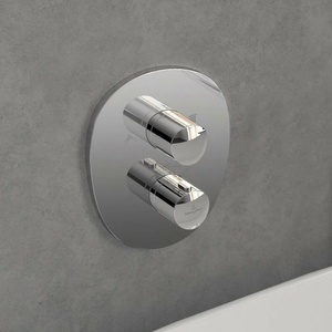 Villeroy & Boch Antao вграден термостатичен смесител за душ, гланциран хром, без скрито тяло (TVS11100200061)