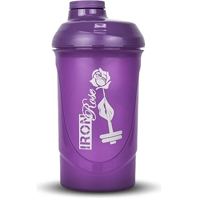 BodyBulldozer Šejker IRON ROSE fiaľový 600 ml - BodyBulldozer