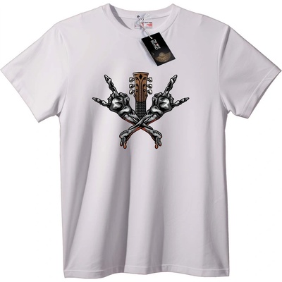 NOONEBRAND Тениска Рок Скелети Китара - XS, Black