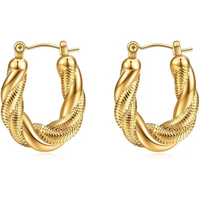 HARAHU Обеците cl-33513 - Златна kp33513 (cl-33513)