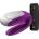 Satisfyer Double Plus vibrátor Purple 9 cm