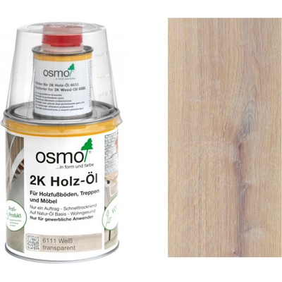 Osmo 6111 2K olej na dřevo 1 l Bílá