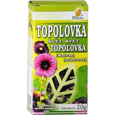 MILOTA Topoľovka ružová kvet 20 g