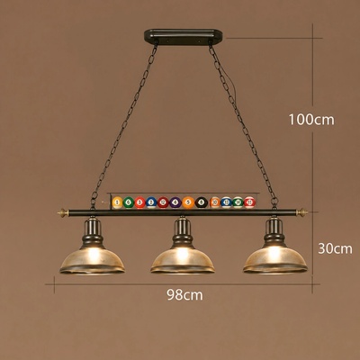 Cavaro Lampa nad biliardový stôl - 3 tienidlá a s biliardovými guľami