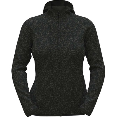 Stedman lux hooded knitfleece jacket st5560 / Дамско плетено поларено яке с качулка - черен меланж m (st5560bohm)