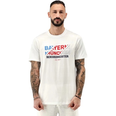 Fan-shop tričko Bayern mnichov Rekordmeister bílé
