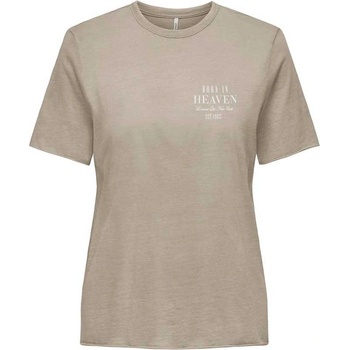 ONLY Тениска onllucy life reg s/s detail glit top jrs