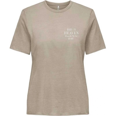 ONLY Тениска onllucy life reg s/s detail glit top jrs