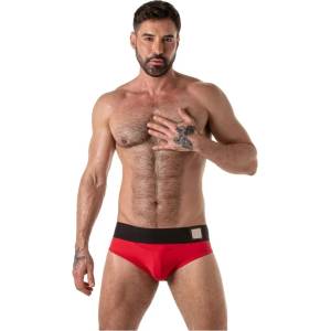  Мъжки джокс, широк ластик и отвор, размер S - Locker Gear Waistband Red (D-246603)