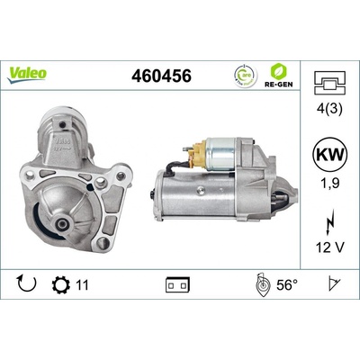 Štartér VALEO RE-GEN - STANDARD EXCHANGE 460456