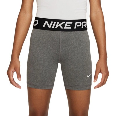 Nike Kids Pro Dri-Fit 5" Shorts carbon heather/white