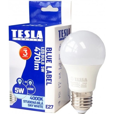 Tesla BULB, E27, 5W, denná biela