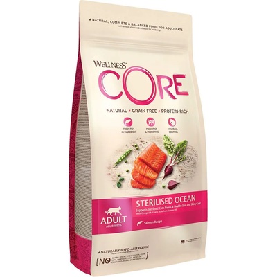 Wellness core Котка Стерилизирана Сьомга 4 кг