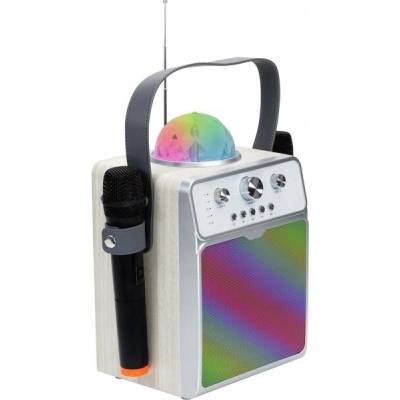 Výkonný zvuk MUSICMATE MM SK200 Apex Chytrý Mikrofon Karaoke Bílý