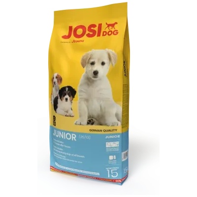 Josera Josidog Junior - Пълноценна храна за подрастващи кучета от осем седмична възраст с пилешко месо и ориз, 15 кг