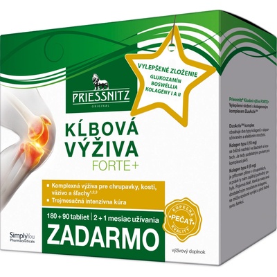 Simply You Priessnitz kĺbová výživa Forte + kolagény 180 + 90 tabliet