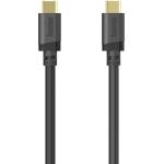 Hama Кабел HAMA-202008, от USB-C(м) към USB-C(м), 0.75m, 240W, черен, позлатени контакти (HAMA-202008)