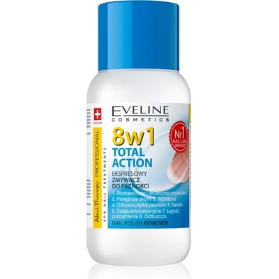 Eveline Cosmetics Nail Therapy Professional лакочистител без ацетон 8 в 1 150ml