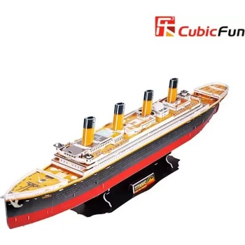 CubicFun 3D пъзел със 113 части CubicFun - Корабът Titanic