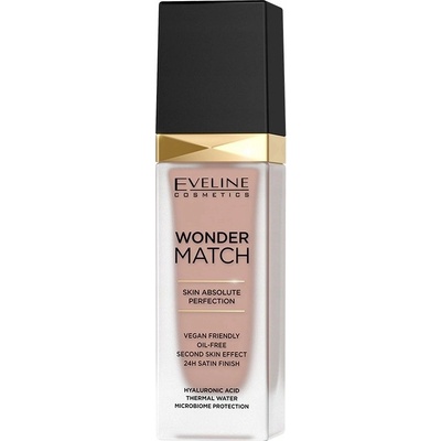 Eveline Cosmetics Wonder Match dlouhotrvající tekutý make-up s kyselinou hyaluronovou 45 Honey 30 ml