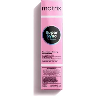 Matrix Super Sync Pre-Bonded Glossing Alkaline Demi Toner 90 ml боя без амоняк 4N