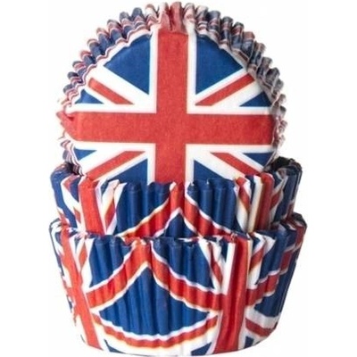 House of Marie Papierové košíčky na muffiny Union Jack 50 ks Ø 5 cm