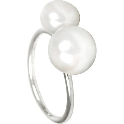 JwL Luxury Pearls Stříbrný prsten s dvojperlou JL0058