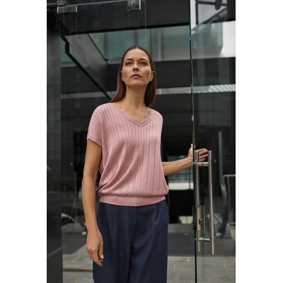 Moodo Розов суитшърт с къси ръкави Moodo Moodo | Rozov | ЖЕНИ | XXL