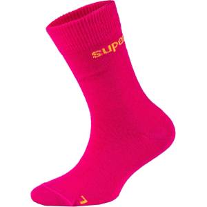 super. natural Детски мериносови чорапи super. natural Kid's All Day Socks 2-Pack Merino socks - Fuchsia Red / Illuminating - размер 27-30 (EU) (207-1113-0213)