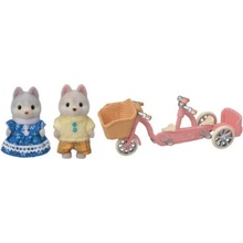 Sylvanian Families 5637 Tandemové kolo pro Husky sourozence