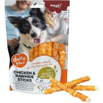 Duvo+ Meat! Duvo+ dog Meat! Chicken & rawhide sticks 100 g